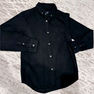 BLACK BUTTON DOWN SHIRT. 👔 M(7/8)
